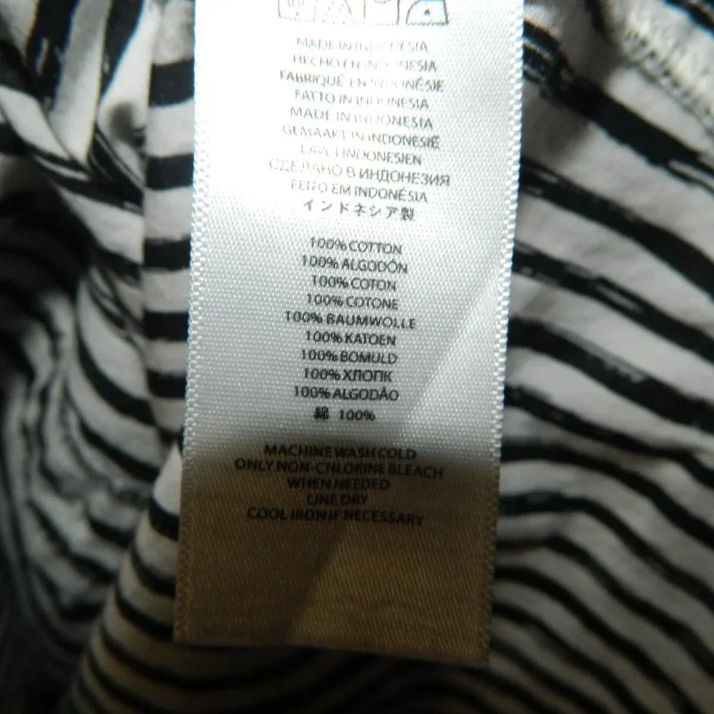 Michael Kors Striped Button Blouse Shirt Size M (Q-40) - Picture 4 of 5